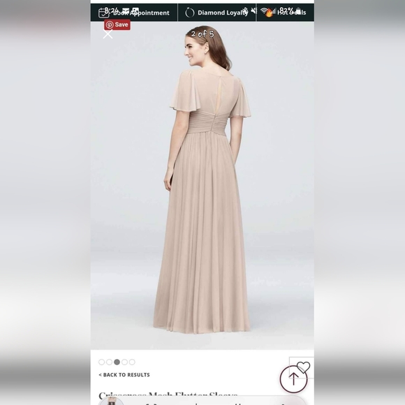 Davids Bridal Bridesmaid Dress - Picture 2 of 5